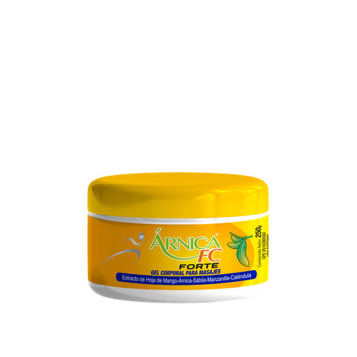 [7593090000799] ARNICA FC FORTE GEL (MANGO - ARNICA - SABILA - MANZANILLA - CALENDULA - ALCANFOR - MENTOL)  X 250GR (FC PHARMA)