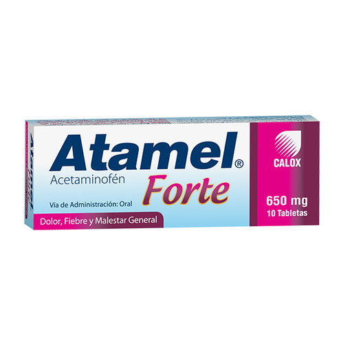 [7591519000948] ATAMEL FORTE (ACETAMINOFEN) 650MG X 10 TABLETAS (CALOX)