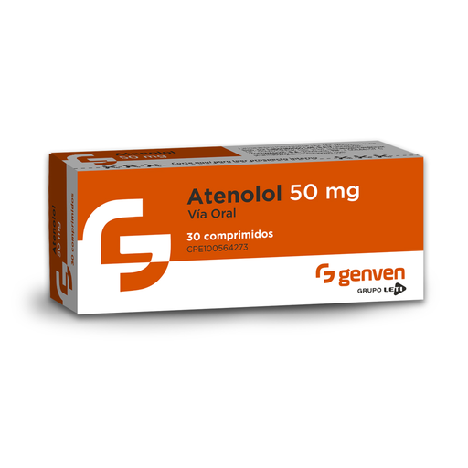 [7591585175021] ATENOLOL 50 MG X 30 COMPRIMIDOS (GENVEN)