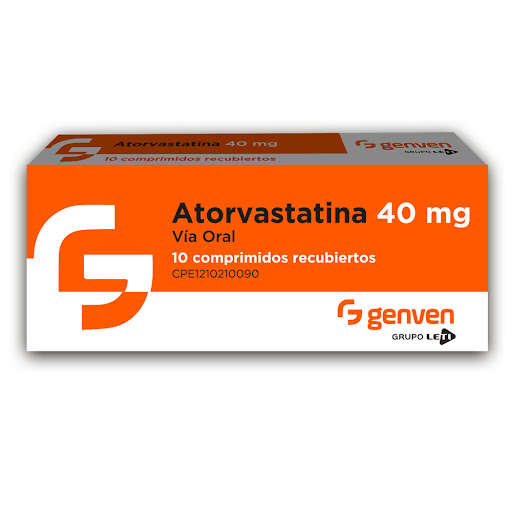 [7591585273451] ATORVASTATINA  40MG X 10 COMPRIMIDOS (GENVEN)