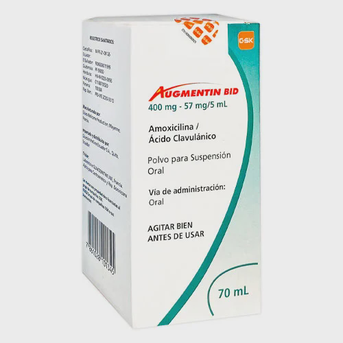 [7861028101345] AUGMENTIN BID (AMOXICILINA - ACIDO CLAVULANICO) 400 MG - 57 MG / 70 ML POLVO PARA SUSPENSION ORAL (FARMA)