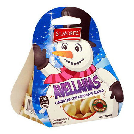 [7591720030918] AVELLANAS CUBIERTAS CON
CHOCOLATE BLANCO  (ST MORITZ)