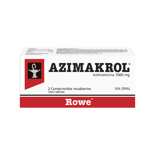 [7591619520643] AZIMAKROL (AZITROMICINA) 1000MG X 2 COMPRIMIDOS (MEGALABS)