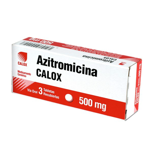 [7591519002027] AZITROMICINA  500MG X 3 TABLETAS (CALOX)