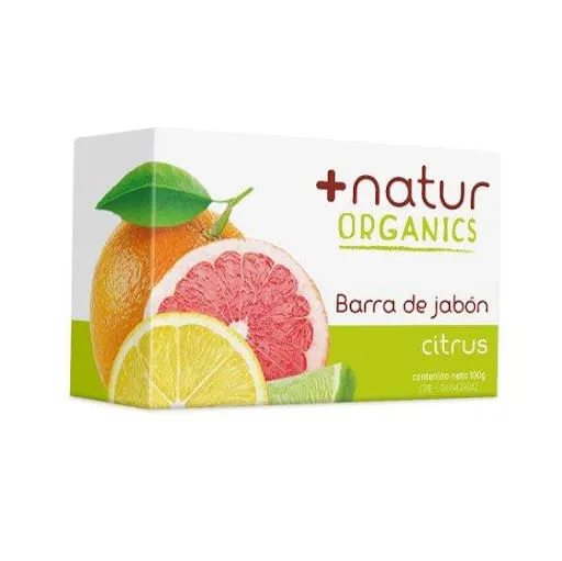 [7595265002065] BARRA +NATUR CITRUS 100 GR (+NATUR ORGANICS)