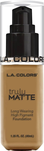 [81555793609] BASE DE MAQUILLAJE TRULY MATTE FOUNDATION-CAFE 40ML (LA COLORS)