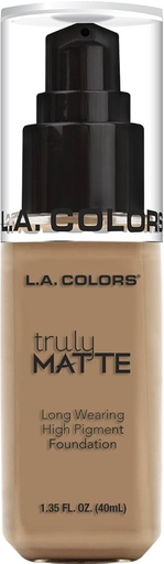 [81555793562] BASE DE MAQUILLAJE TRULY MATTE FOUNDATION-SAND 40ML (LA COLORS)