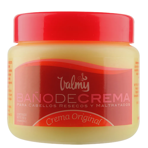 [7591949519010] BAÑO DE CREMA PARA CABELLOS SECOS Y MALTRATADOS ORIGINAL X 250GR (VALMY)