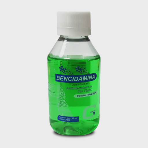[7591818139004] BENCIDAMINA SOLUCION TOPICO BUCAL  0.15% X 120ML (COFASA)