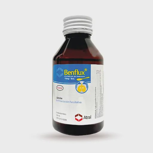[7592348203005] BENFLUX JARABE (CLORHIDRATO DE AMBROXOL) 15MG/5ML X 120ML (POLINAC)