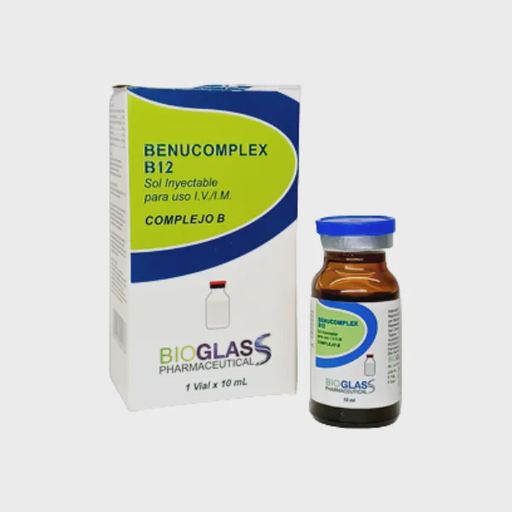 [7598455000186] BENUCOMPLEX B12 (COMPLEJO B) SOLUCION INYECTABLE I.V/I.M (BIOGLASS)