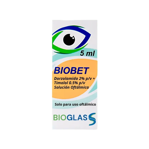 [7598455000124] BIOBET (DORZOLAMIDA + TIMOLOL) 2% + 0,5% X 5 ML (BIOGLASS)