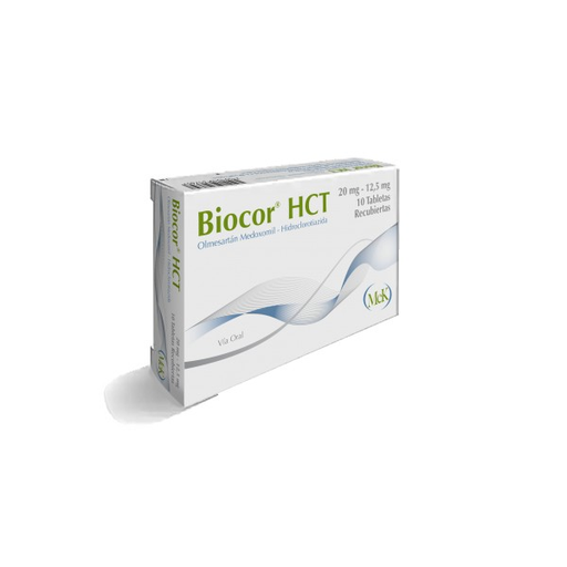 [7591519317664] BIOCOR HCT (OLMESARTAN MEDOXOMILO - HIDROCLORORIAZIDA) 20MG-12.5MG X 10 TABLETAS (CALOX)