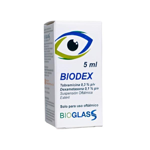 [7598455000490] BIODEX (TOBRAMICINA + DEXAMETASONA) 0.3% + 0.1% X 5ML (BIOGLASS)