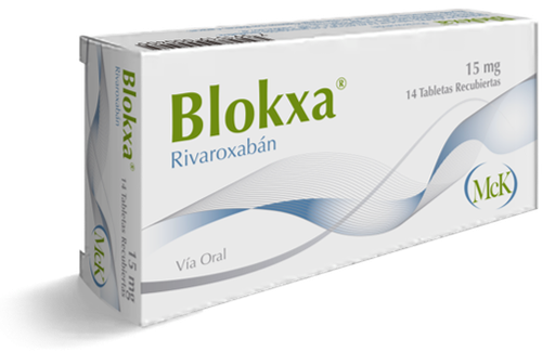 [7591519000412] BLOKXA (RIVAROXABAN) 15MG X 14 TABLETAS RECUBIERTAS (CALOX)