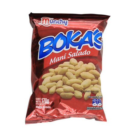 [7709192950539] BOKA´S MANI SALADO X 170 GR (MUNCHY)