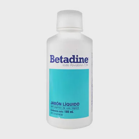 [7591821210820] BETADINE JABON LIQUIDO  (IODO POVIDONA) X 180 ML