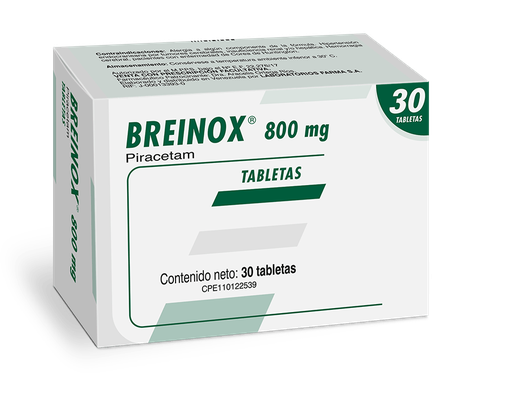 [7591821902701] BREINOX (PIRACETAM) 800MG X 30 TABLETAS (FARMA)