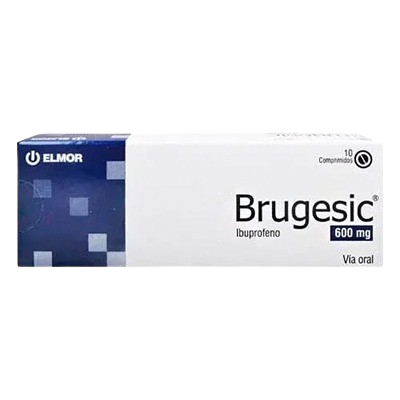 [7591062902539] BRUGESIC (IBUPROFENO) 600MG X 10 COMPRIMIDOS RECUBIERTOS (ELMOR)