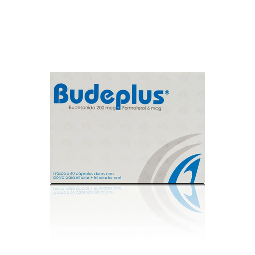 [7460840419159] BUDEPLUS (BUDESONIDA - FORMOTEROL) 200MCG - 6MCG X 60 CAPSULAS DURAS (ARO PHARMA)