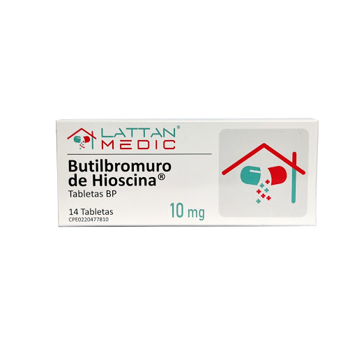 [720524031129] BUTILBROMURO DE HIOSCINA  10MG X 14 TABLETAS (LATTAN MEDIC)