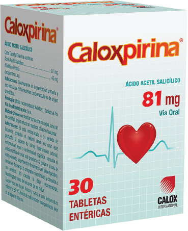 [7591519008487] CALOXPIRINA (ACIDO ACETILSALICILICO) 81 MG X 30 TABLETAS (CALOX)