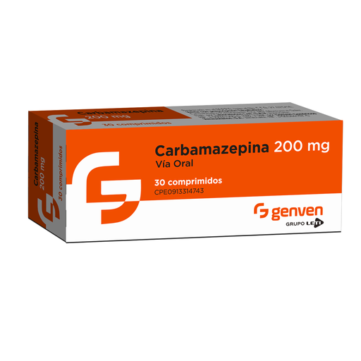 [7591585278265] CARBAMAZEPINA  200MG X 30 COMPRIMIDOS (GENVEN)