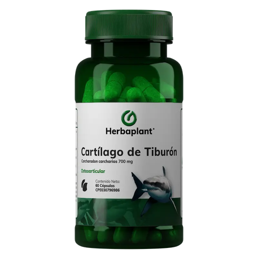 [7592710000423] CARTILAGO DE TIBURON / CARCHARADON CARCHARIAS  700MG X 60 CAPSULAS (HERBAPLANT)