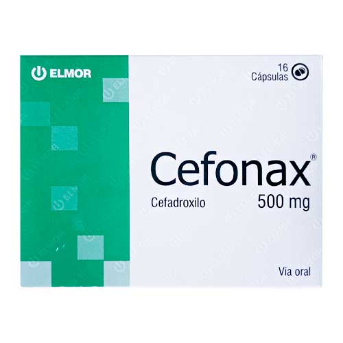[7591062112242] CEFONAX (CEFADROXILO) 500MG X 16 CAPSULAS (ELMOR)
