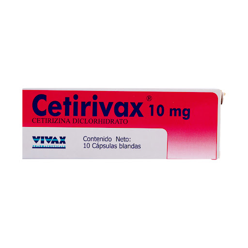 [7592432001654] CETIRIVAX (CETIRIZINA) 10MG X 10 CAPSULAS BLANDAS (VIVAX)