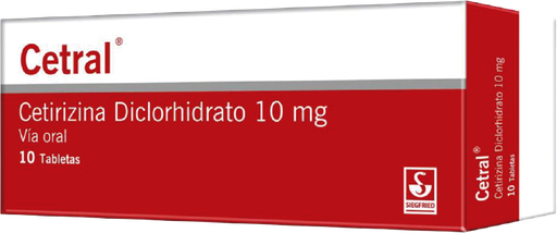 [7592601100690] CETRAL (CETIRIZINA) 10MG X 10 TABLETAS (MEYER)