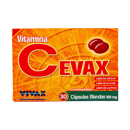 [7592432007649] CEVAX (VITAMINA C) 500MG X 30 CAPSULAS BLANDAS (VIVAX)