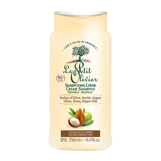 [3549620008388] CHAMPÚ EN CREMA CON ACEITE DE OLIVA, ARGÁN Y KARITÉ PARA CABELLO SECO X 250 ML (LE PETIT OLIVIER)