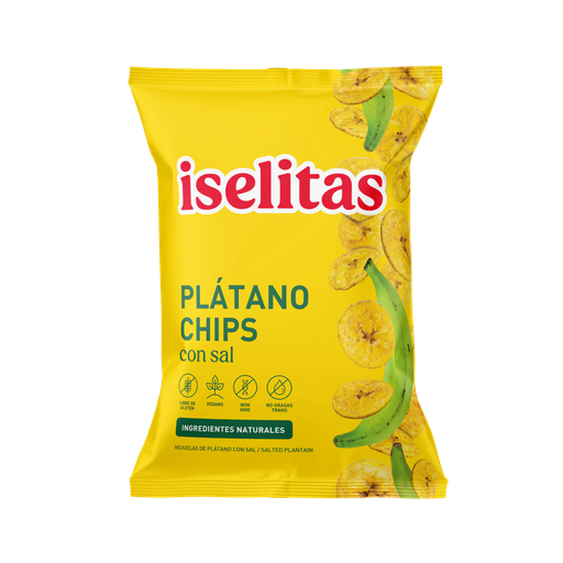 [789758100230] CHIPS DE PLATANO CON SAL 300GR (ISELITAS)