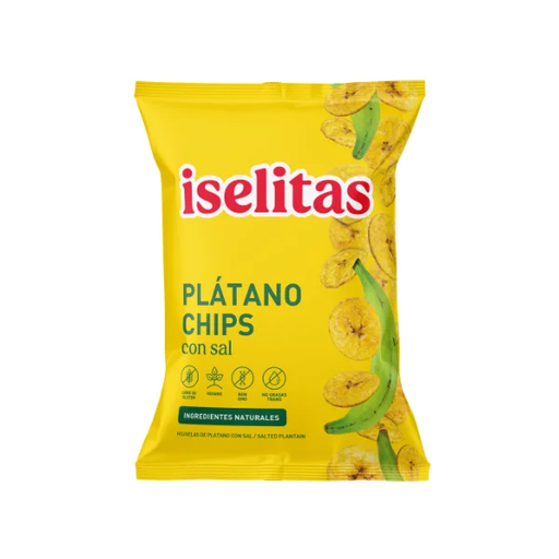 [7899758102029] CHIPS DE PLATANO CON SAL 85GR (ISELITAS)