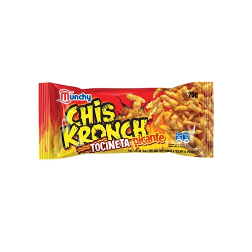 [7592708001548] CHIS KRONCH TOCINETA PICANTE 25 GR (MUNCHY)