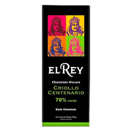 [7591012002432] CHOCOLATE CRIOLLO CENTENARIO 70% X 80 GR (EL REY)