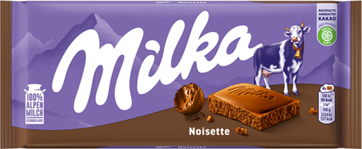 [4025700001030] CHOCOLATE NOISETTE X 100 GR (MILKA)