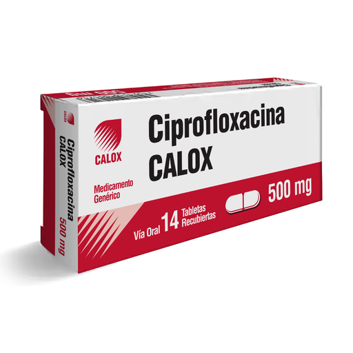 [7591519001716] CIPROFLOXACINA  500MG X 14 TABLETAS (CALOX)