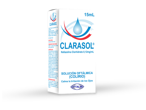 [7591196000071] CLARASOL (CLORHIDRATO DE NAFAZOLINA) 0.12MG X 15ML GOTAS OFTALMICAS (OFTALMI)