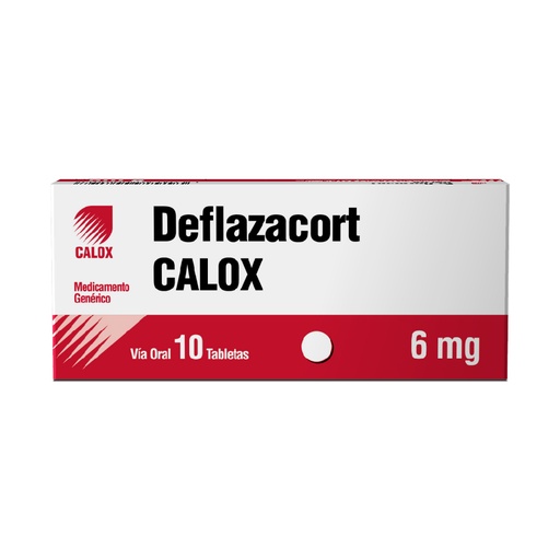 [7591519008197] DEFLAZACORT  6MG X 10 TABLETAS (CALOX)