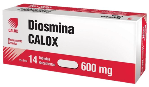 [7591519051193] DIOSMINA  600MG X 14 TABLETAS (CALOX)