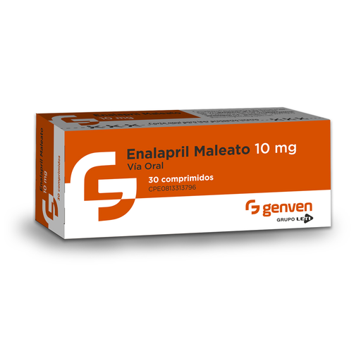 [7591585378514] ENALAPRIL  10MG X 30 COMPRIMIDOS (GENVEN)