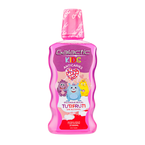 [7595751001305] ENJUAGUE BUCAL KIDS TUTTIFRUTTI NIÑA 500ML (GALACTIC)