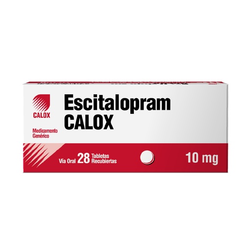 [7591519317534] ESCITALOPRAM  10MG X 28 COMPRIMIDOS (CALOX)