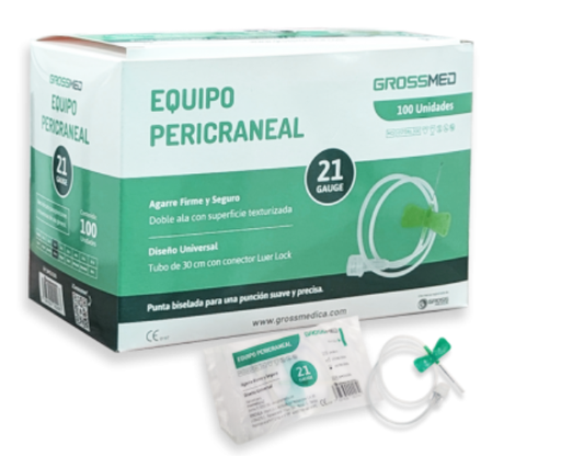 [7597830002050] EQUIPO PERICRANEAL (SCALP) 21G X 1 UNIDAD (GROSSMED)