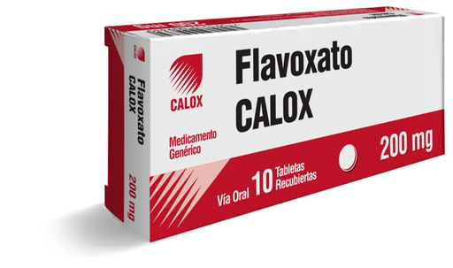 [7591519009330] FLAVOXATO  200MG X 10 TABLETAS (CALOX)