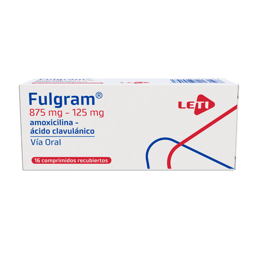 [7591585213198] FULGRAM (AMOXICILINA - ACIDO CLAVULANICO) 875MG-125MG X 16 COMPRIMIDOS (LETI)