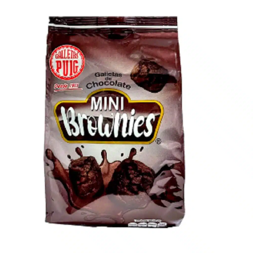 [7591082004084] GALLETAS DE CHOCOLATE MINI BROWNIES X 175GR (PUIG)