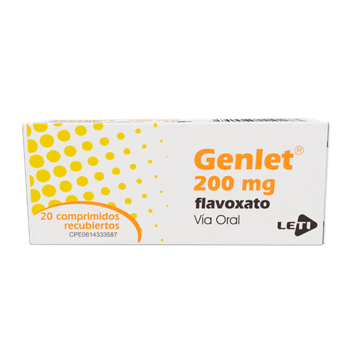 [7591585110183] GENLET (FLAVOXATO) 200MG X 20 COMPRIMIDOS (LETI)